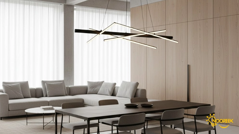 انتخاب اندازه مناسب لوستر مدرن برای فضاهای مختلف