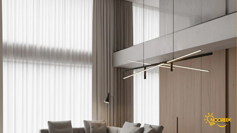 انعطاف‌پذیری نصب لوستر مدرن