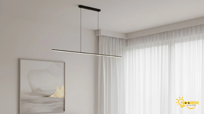 لوستر مدرن در دکوراسیون مینیمالیستی