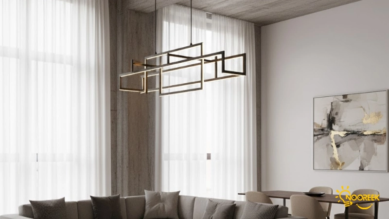 لوستر مدرن در دکوراسیون‌های مدرن