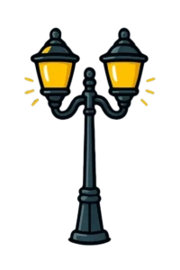 چراغ پارکی ایستاده