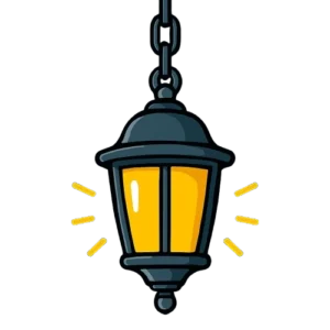 چراغ آویز حیاطی